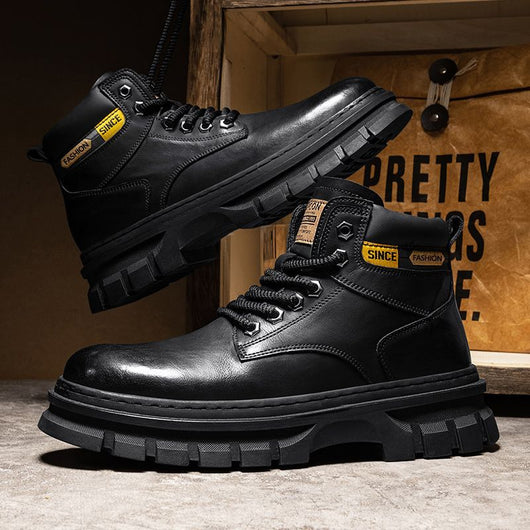 Botas Martin Altas para Hombre Estilo Británico de Trabajo - Image 8