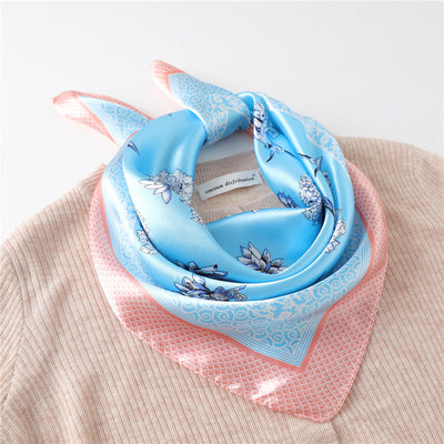 Pañuelo Retro Cuadrado Pequeño de Cachemira para Mujer - Image 25