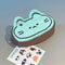 Estuche Para Lápices De Gato De Chocolate Con Menta