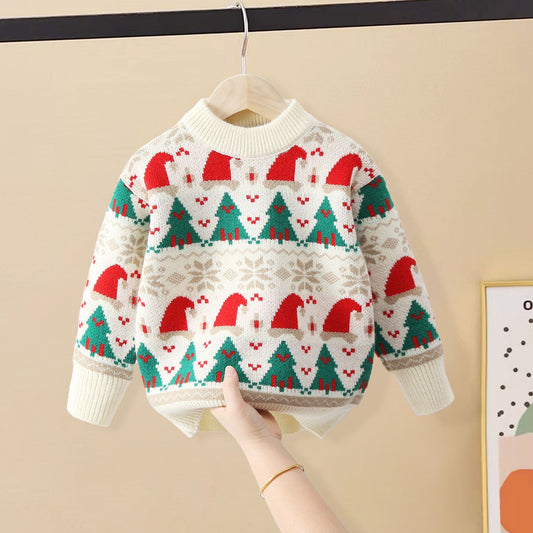 Suéter Navideño Cuello Redondo - Diseño Árbol de Invierno - Image 2