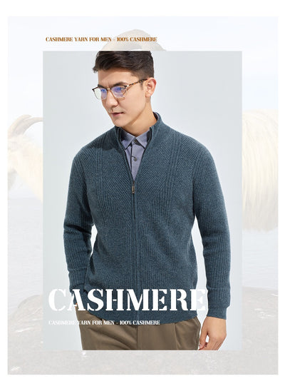 Cardigan de Cashmere Puro Grueso con Cierre - Elegancia Casual - Image 19