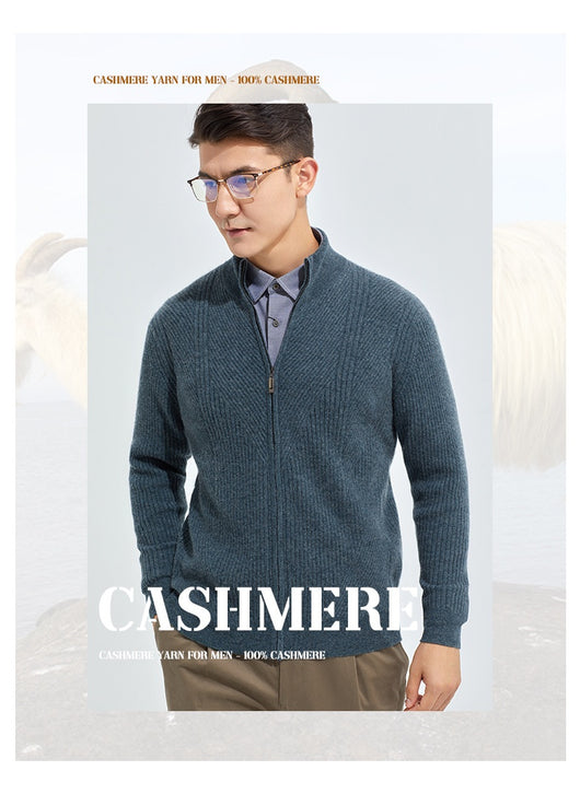Cardigan de Cashmere Puro Grueso con Cierre - Elegancia Casual - Image 19