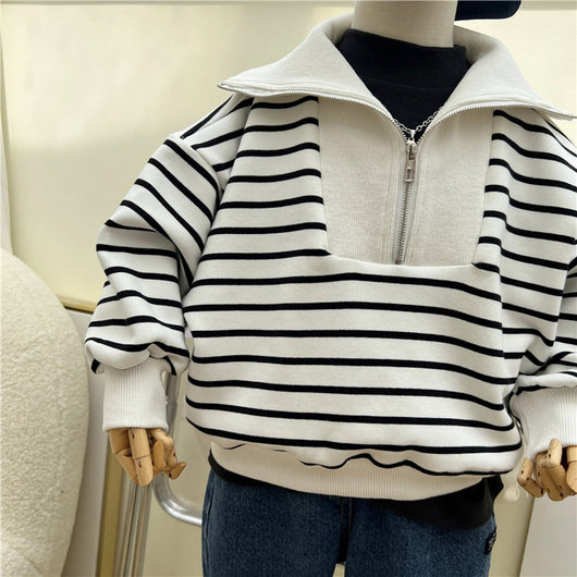 Suéter Polo con Panel de Cuello Suelto y Manga Larga - Image 12