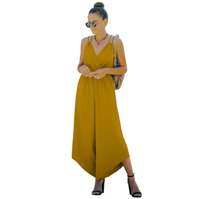 Jumpsuit Deportivo de Color Liso Estilo Europeo y Americano - Image 3