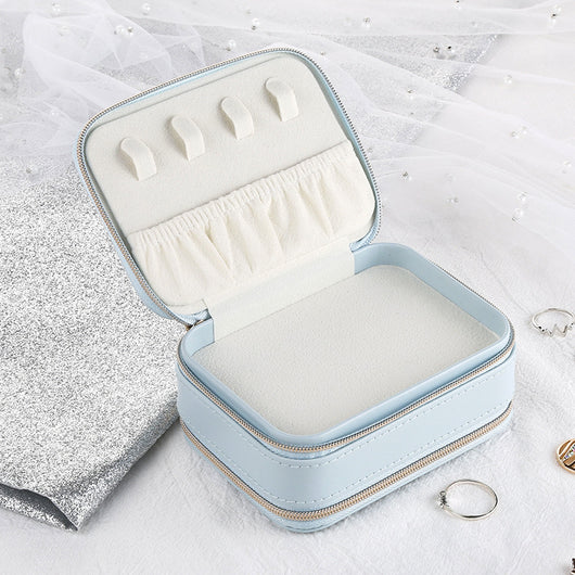 Caja de Almacenamiento para Joyas en Cuero con Cierre - Image 3