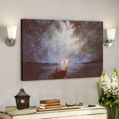 Cuadro de Jesús con Marco - Lienzo Artístico Serenidad y Estrellas - Image 10