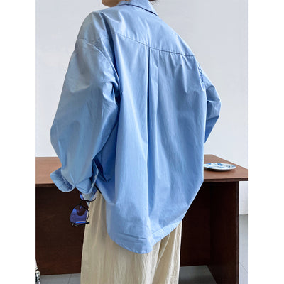 Blusa Casual Francesa de Color Liso para Mujer - Image 4
