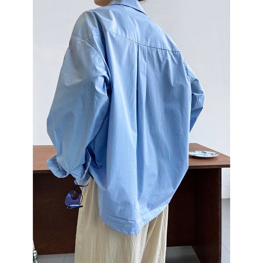 Blusa Casual Francesa de Color Liso para Mujer - Image 4