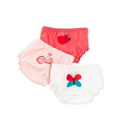 Pantaletas de Algodón para Bebé con Diseño de Pan Caricaturizado - Pack de 3 - Image 9