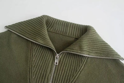 Suéter Tejido para Mujer con Cuello de Pie - Image 8