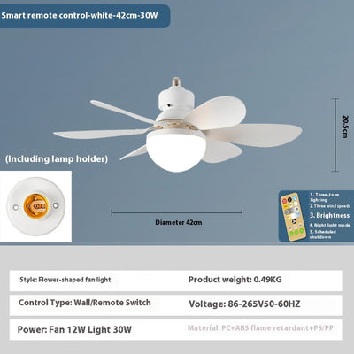 Ventilador de Techo con Luz LED Silencioso para Dormitorio y Sala - Image 7