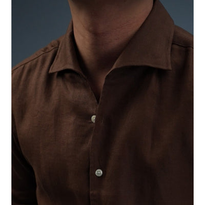 Camisa Ejecutiva de Lino Hombre - Cuello Clásico Manga Larga Transpirable - Image 4