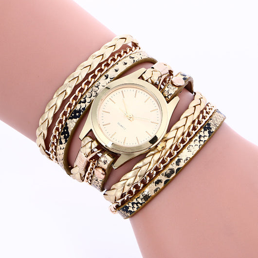 Reloj Pulsera Mujer Multifunción con Esfera Ondulada y Movimiento de Cuarzo - Image 3