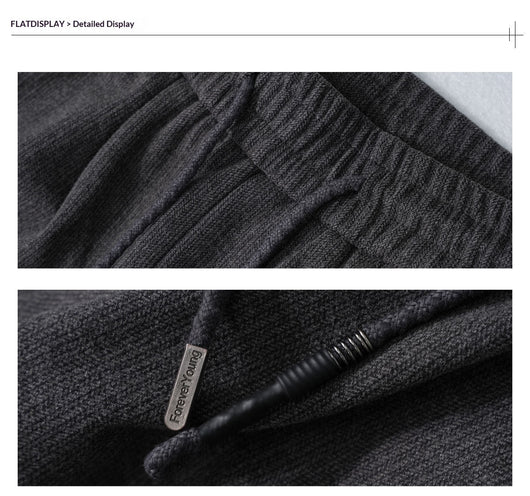 Pantalones Casuales Holgados con Cordón Ajustable y Forro Polar - Image 12
