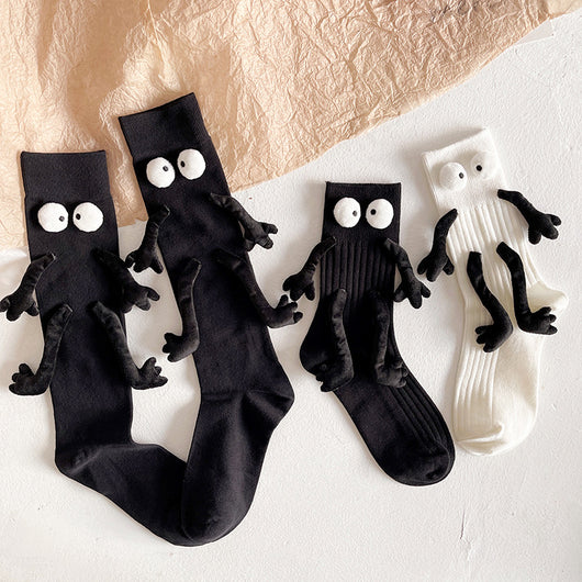 Calcetines Cortos de Algodón Puro con Muñeca Adorable - Diseño para Parejas - Image 5