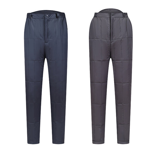 Pantalones de Algodón Grueso Cintura Alta Oversized Rectos para Hombre - Image 2