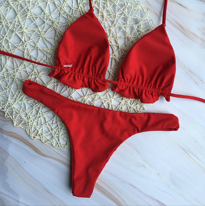 Bikini Entallado con Cordones Ajustables - Image 9