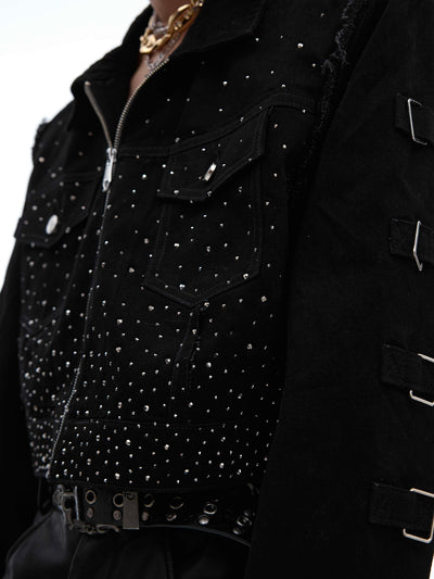 Chaqueta Corta Acolchada con Diseño Degradado - Image 4