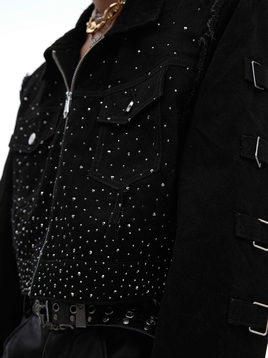 Chaqueta Corta Acolchada con Diseño Degradado - Image 4