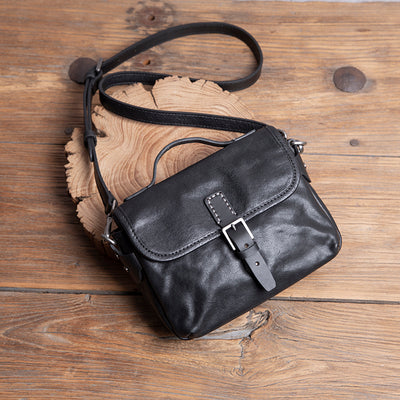 Bolso de Cuero Genuino Retro para Hombre - Artesanal - Image 10