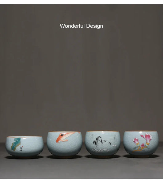 Taza de Té Ruyao Tianqing - Cerámica Artesanal Tradicional - Image 5