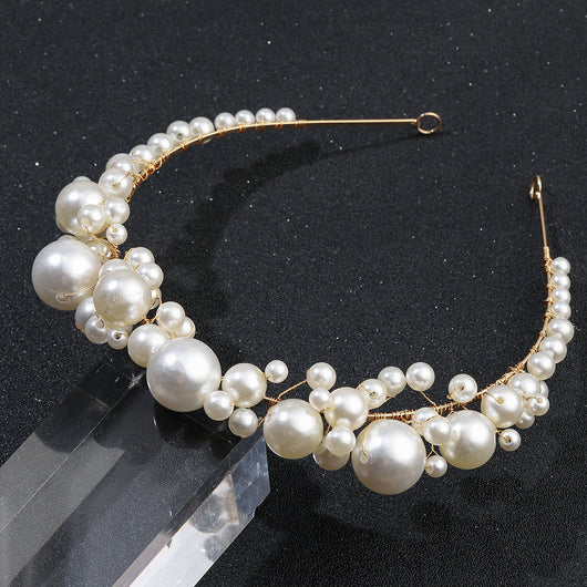 Diadema Nupcial Retro con Perlas - Diseño Minimalista Elegante - Image 4