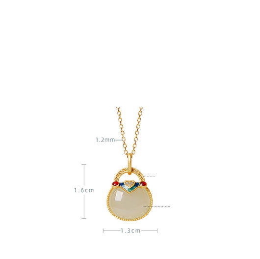 Colgante de Plata Esterlina con Jade Hetian para Mujer - Little Silversmith - Image 12
