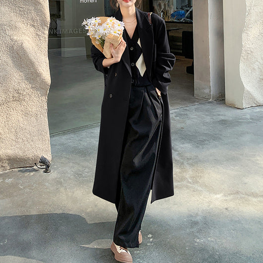 Gabardina Larga Clásica para Mujer - Abrigo Elegante Estilo Británico - Image 2