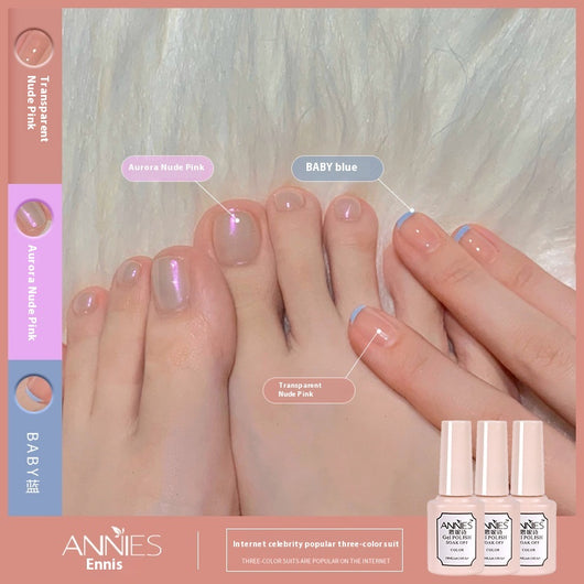 Set de Esmalte de Gel Nude Hielo Tricolor 2024 - Colección Jelly - Image 20