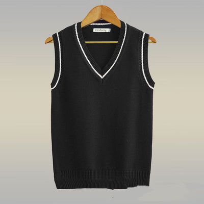 Chaleco de Lana Gruesa con Cuello en V para Hombre - Image 13