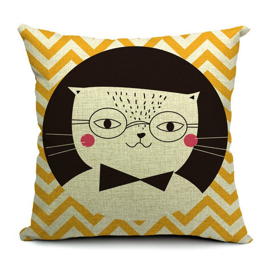 Almohada de Cintura en Algodón y Lino para Gatos - Image 9