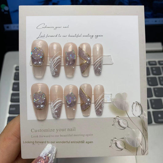 Pegatinas de Uñas Removibles Serie Camellia - Diseño Blindado - Image 17