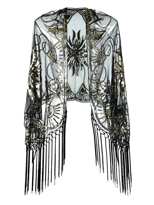 Vestido Mesh Transparente Estilo Gatsby para Fiestas Temáticas - Image 2