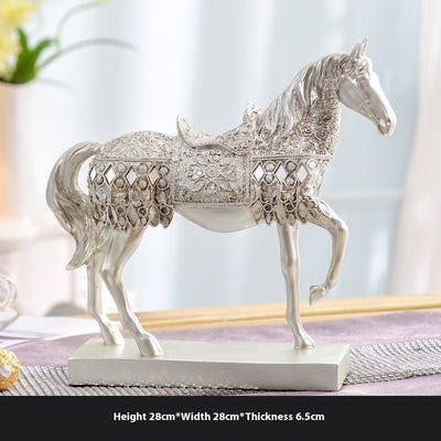 Caballo Decorativo Luminoso de Lujo Europeo para Vino y Hogar - Image 6