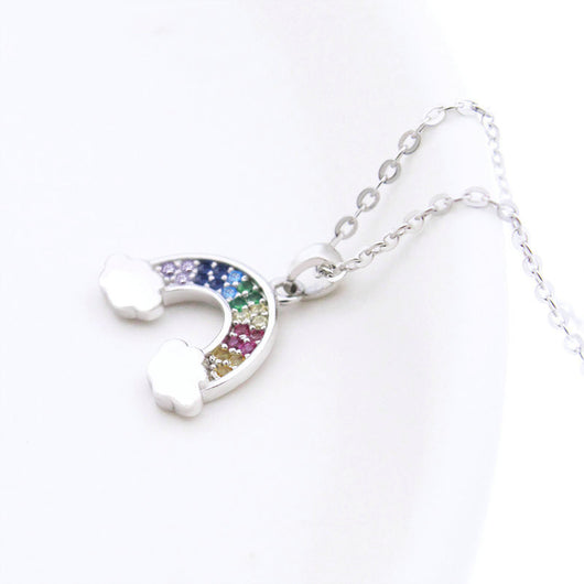 Collar Arcoíris con Nube - Diseño Minimalista para Mujer - Image 7