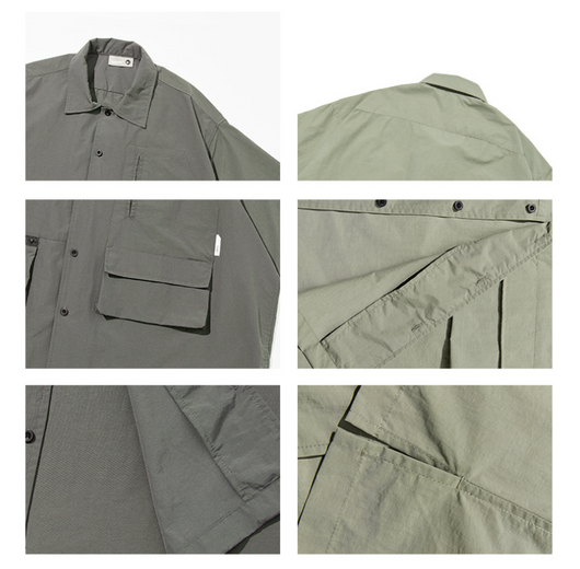 Camisa de Trabajo Impermeable con Múltiples Bolsillos - Estilo Pesca - Image 18