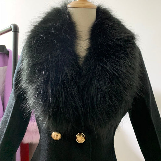 Abrigo Acolchado Slim Fit con Cuello de Piel para Mujer - Image 3