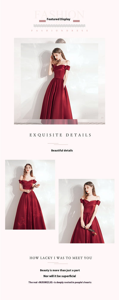 Vestido de Satén Rojo Elegante para Cena y Eventos Formales - Image 9