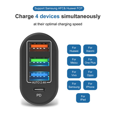 Cargador Rápido 3 USB + Type-C 3.1A - Image 9