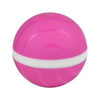Pink pet toy ball with a white stripe, featuring LED lights for rolling and flashing during play. - Image 11