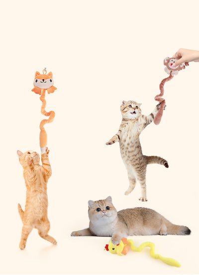 Juguetes de Felpa con Catnip y Resorte para Gatos - Resistentes y Colgables - Image 12