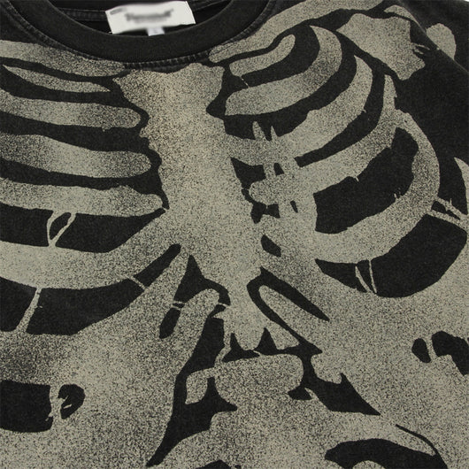 Camiseta de Algodón Lavada Estilo Vintage con Calavera para Hombre - Image 12