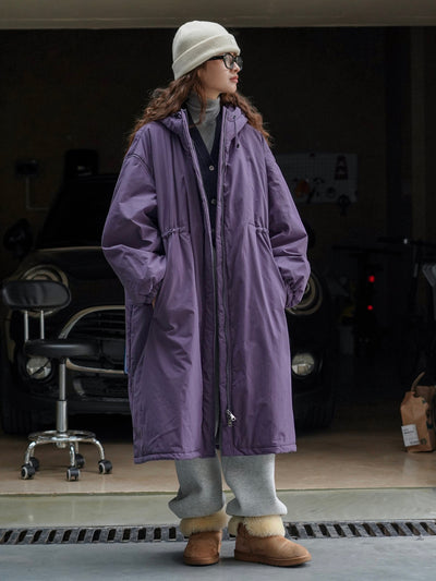 Abrigo Acolchado Coreano Holgado con Capucha - Algodón Invierno - Image 17