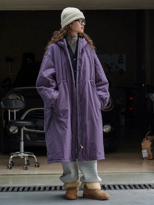 Abrigo Acolchado Coreano Holgado con Capucha - Algodón Invierno - Image 17