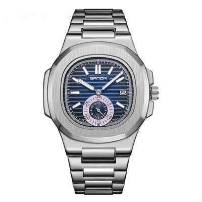 Reloj de Pulsera Hombre Acero Inoxidable Calendario Luminoso Resistente al Agua - Image 5