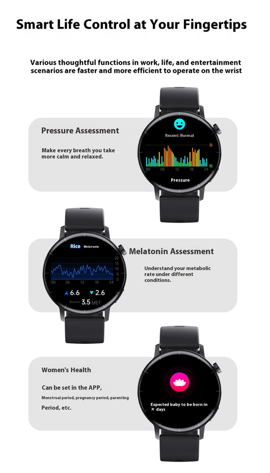 Pulsera Inteligente con Monitor de ECG y Glucosa - Control de Salud 24/7 - Image 50