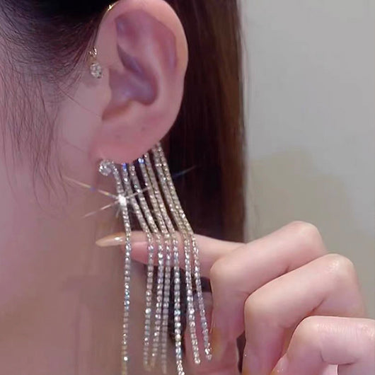Aretes de Diamante Brillante con Clip Mariposa 2 en 1 - Image 18