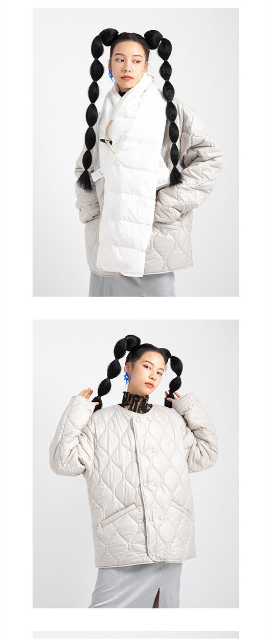 Chaqueta Acolchada de Diseño Callejero Japonés Trendy - Image 8