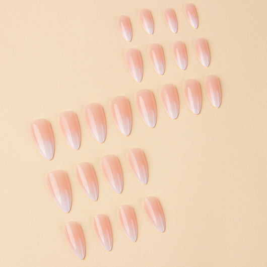 Stickers de Uñas Tipo Almendra con Degradado Suave - Image 14
