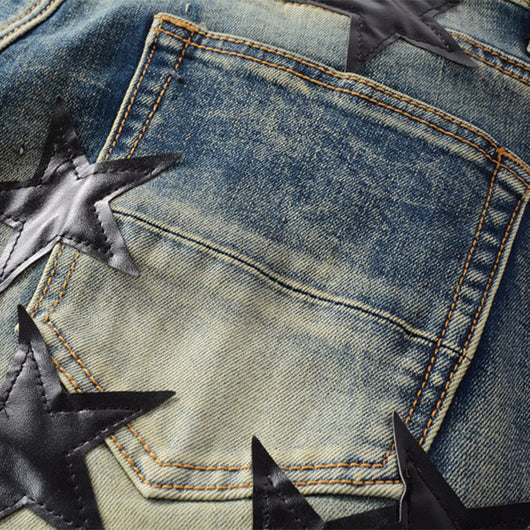 Pantalones Jeans Slim Fit Estrella Cinco Puntas para Hombre - Image 2